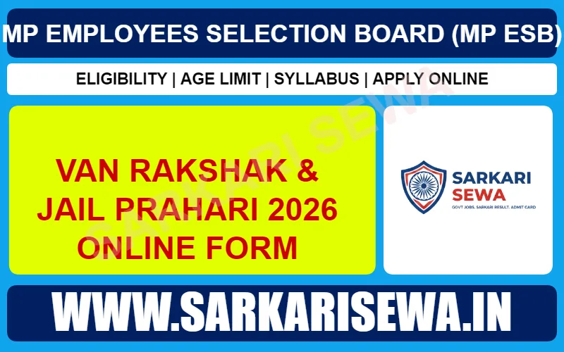 P ESB Van Rakshak Jail Prahari 2026 Online Form