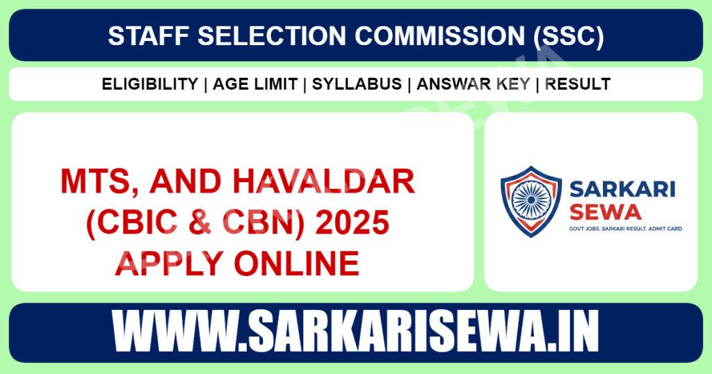 SSC MTS & Havaldar 2025